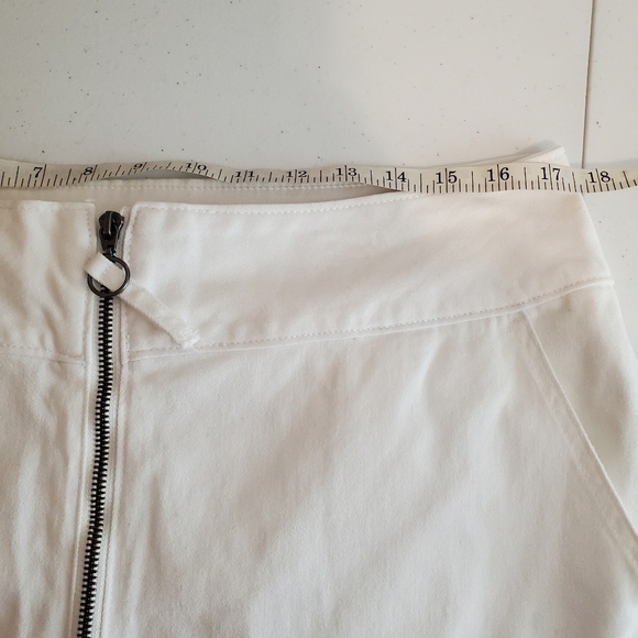 WILD Fable 16 Cargo Ankle Joggers Cotton Canvas White Exposed Zipper Stretch - Picture 6 of 14